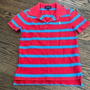 Polo Ralph Lauren SS Polo Shirt Red/Blue Stripe
